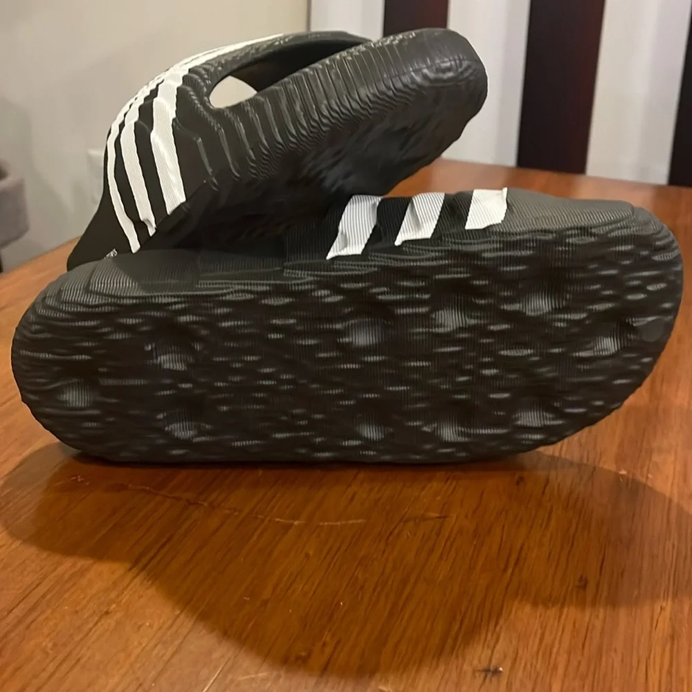 Adidas Adilette 22 Slides Sandals Shoes black white IF3670 new Mens Size 8